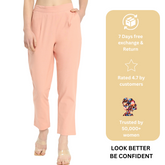 PEACH COTTON PANTS